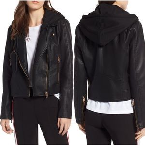 BlankNYC Black Moto Faux Leather Jacket